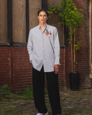 HAVANA BLACK ON WHITE ESQUISSE EMBROIDERED