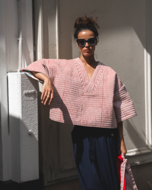 SHORT KIMONO PRINTED REVERSIBLE