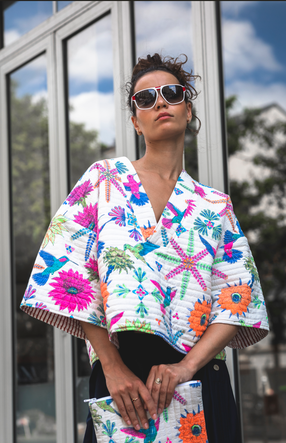SHORT KIMONO PRINTED REVERSIBLE - Image 3